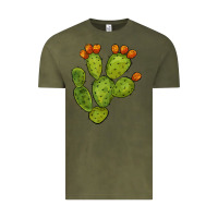 Vintage Olive cactus Vintage Tee - BarkalooDesign