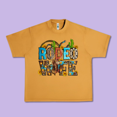 Rodeo Wife Urban Heavy Tee Designed By Zillion Design Studio