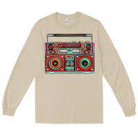Mushroom Boombox Long Sleeve Tee - FaDigitalArtStudio