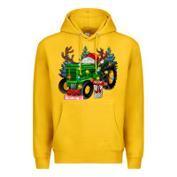 Lemon farm tractor christmas Premium Hoodie - MaliasSmallBusiness