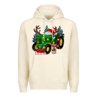 Sandshell farm tractor christmas Premium Hoodie - MaliasSmallBusiness