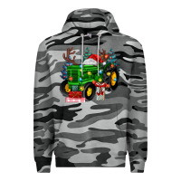 Slate Camo farm tractor christmas Premium Hoodie - MaliasSmallBusiness