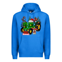 True Royal farm tractor christmas Premium Hoodie - MaliasSmallBusiness