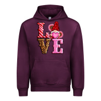 Mauve Wine love valentines day gnomes Urban Hoodie - RanaPortraitStore