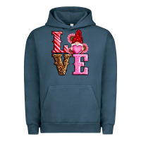 Pigment Midnight Navy love valentines day gnomes Urban Hoodie - RanaPortraitStore