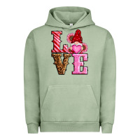 Pigment Oil Green love valentines day gnomes Urban Hoodie - RanaPortraitStore