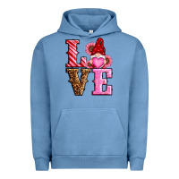 Pigment Pebble Blue love valentines day gnomes Urban Hoodie - RanaPortraitStore