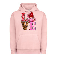 Pigment Salmon love valentines day gnomes Urban Hoodie - RanaPortraitStore