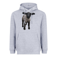 Heather Grey suffolk baby sheep Heavyweight Hoodie - LillyAllenDesigns