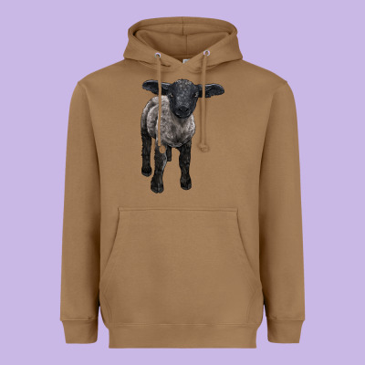 Suffolk Baby Sheep Heavyweight Hoodie Designed By Lillyallendesigns