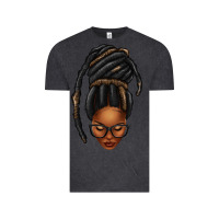 Vintage Black afro woman faux jumbo locs Vintage Tee - texasbilliewilder