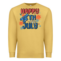 Antique Gold happy 4th of july Premium Sweatshirt - MaliasSmallBusiness