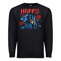 Black happy 4th of july Premium Sweatshirt - MaliasSmallBusiness
