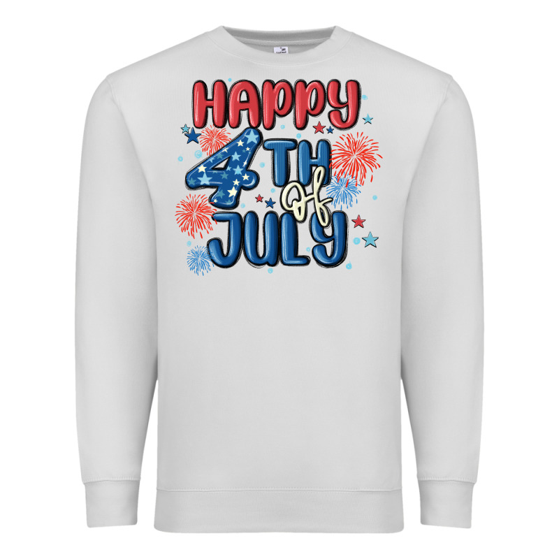 Happy 4th Of July Premium Sweatshirt by MaliasSmallBusiness | Teevron