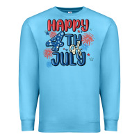 Ocean Blue happy 4th of july Premium Sweatshirt - MaliasSmallBusiness