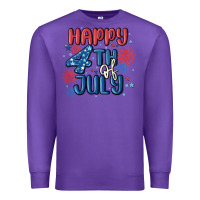Purple happy 4th of july Premium Sweatshirt - MaliasSmallBusiness