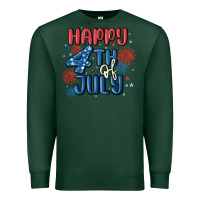 Sports Green happy 4th of july Premium Sweatshirt - MaliasSmallBusiness