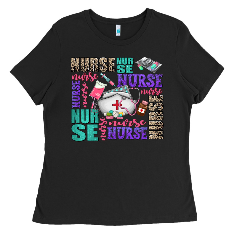 Nurse Nurse Nurse With Nurse Element Ladies Tee by AdoDesignShop | Teevron
