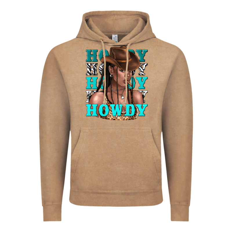 Howdy Howdy Black Girl Vintage Hoodie by texasbilliewilder | Teevron