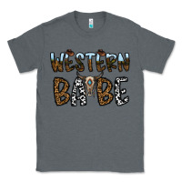 Charcoal Heather western babe Classic Tee - CowhideDigitalArt