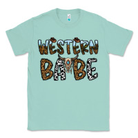 Seafoam western babe Classic Tee - CowhideDigitalArt