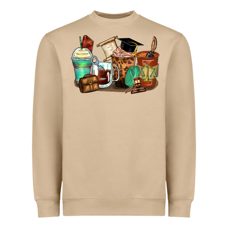 Lawyer Coffee Cups Heavyweight Sweatshirt by Zillion Design Studio | Teevron