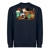 Navy lawyer coffee cups Heavyweight Sweatshirt - Zillion Design Studio