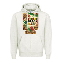 Oatmeal Heather strong black queen 12 oz can cooler (regular) Zipper Hoodie - Artiststas