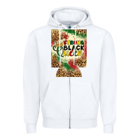 White strong black queen 12 oz can cooler (regular) Zipper Hoodie - Artiststas