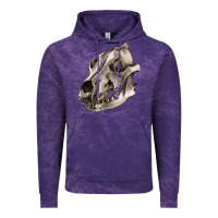 Cloud Purple Wolf skull Vintage Hoodie - RanaPortraitStore