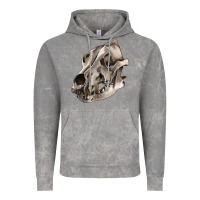 Cloud Rock Wolf skull Vintage Hoodie - RanaPortraitStore