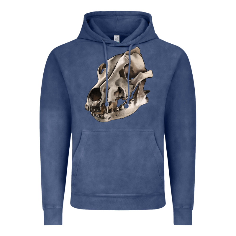 Wolf Skull Vintage Hoodie by RanaPortraitStore | Teevron
