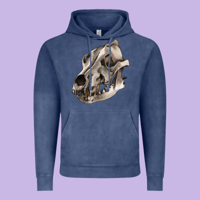 Vintage Hoodie Wolf skull
