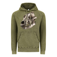 Vintage Olive Wolf skull Vintage Hoodie - RanaPortraitStore
