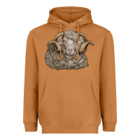 Meerkat merino wool sheep head Heavyweight Hoodie - LillyAllenDesigns