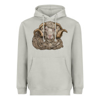 Moon Dust merino wool sheep head Heavyweight Hoodie - LillyAllenDesigns