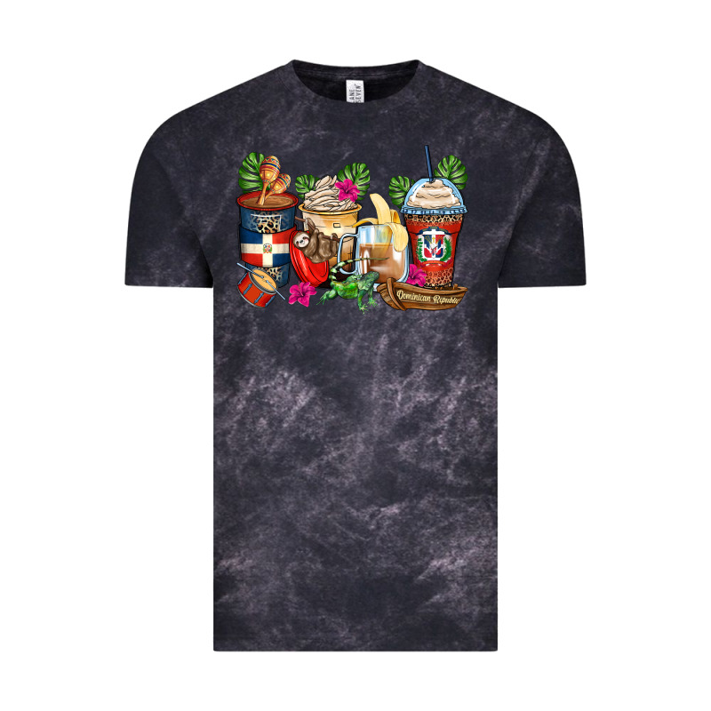 Dominican Republic Coffee Cups Vintage Tee by Zillion Design Studio | Teevron