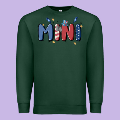 4th July Mini Premium Sweatshirt Designed By Maliassmallbusiness