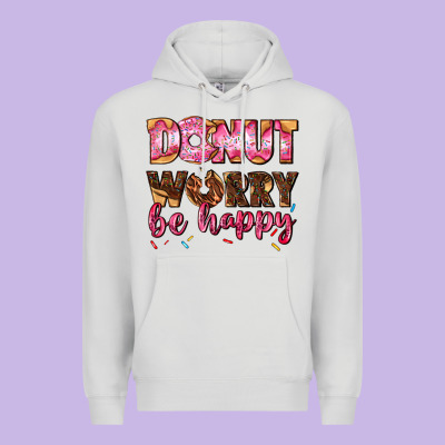 Donut Worry Be Happy Premium Hoodie Designed By Adodesignshop