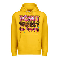 Lemon donut worry be happy Premium Hoodie - AdoDesignShop