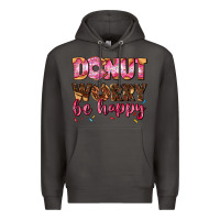 Smoke donut worry be happy Premium Hoodie - AdoDesignShop