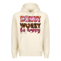 Tofu donut worry be happy Premium Hoodie - AdoDesignShop