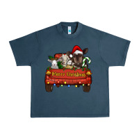 Midnight Navy merry christmas truck animals Urban Heavy Tee - RanaPortraitStore
