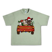 Merry Christmas Truck Animals Urban Heavy Tee | Teevron