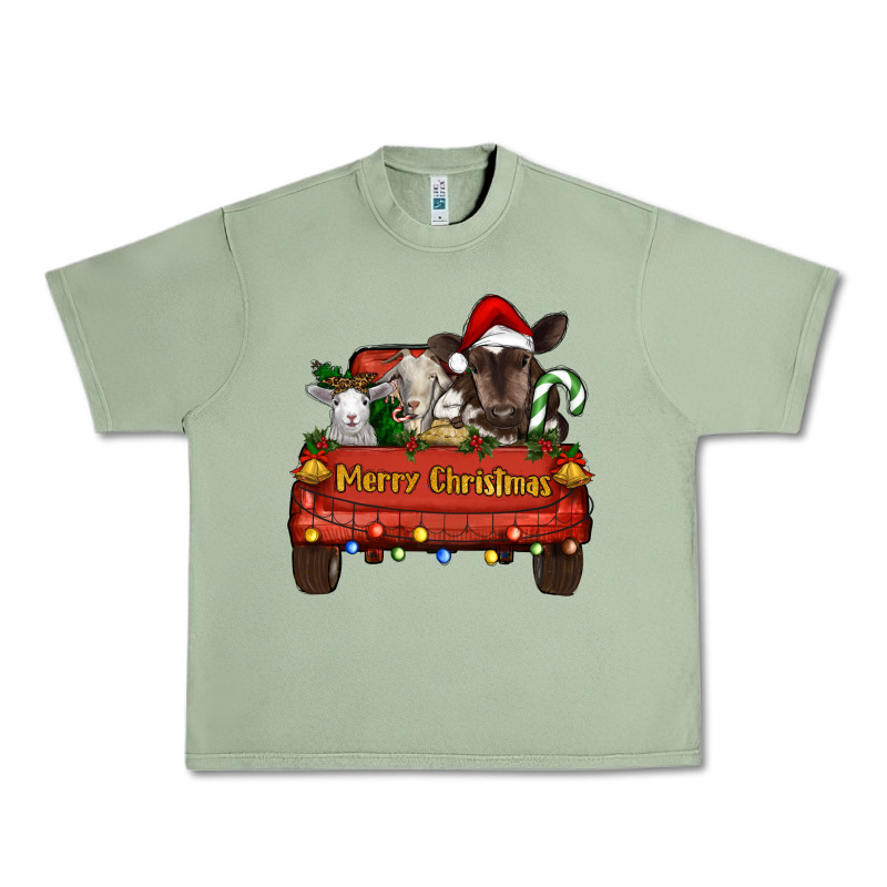 Merry Christmas Truck Animals Urban Heavy Tee by RanaPortraitStore | Teevron