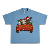Pebble Blue merry christmas truck animals Urban Heavy Tee - RanaPortraitStore