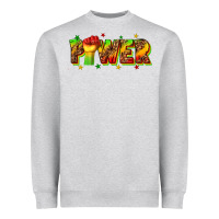Heather Grey power juneteenth Heavyweight Sweatshirt - texasbilliewilder