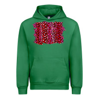 Emerald pink leopard background Urban Hoodie - RanaPortraitStore