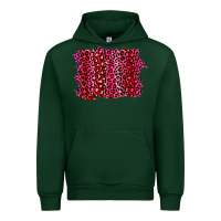 Forest Green pink leopard background Urban Hoodie - RanaPortraitStore