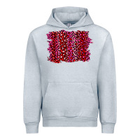 Heather Grey pink leopard background Urban Hoodie - RanaPortraitStore